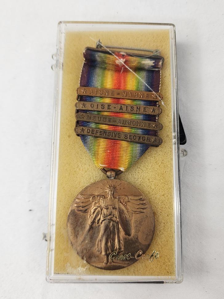 WWI Great War for Civilization Bronze War Medal (4 Bars) - Antique, 1914-1918
