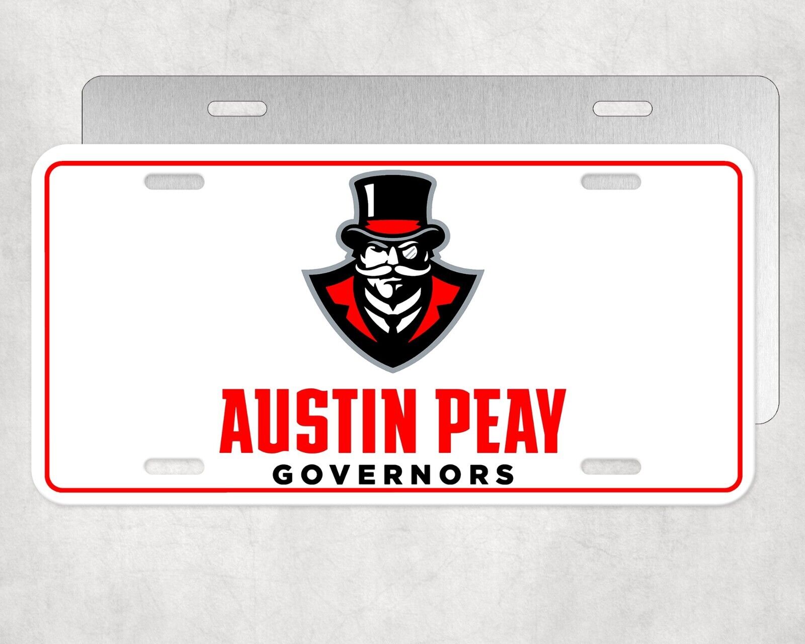 License Plate Tag Austin Peay Governors University