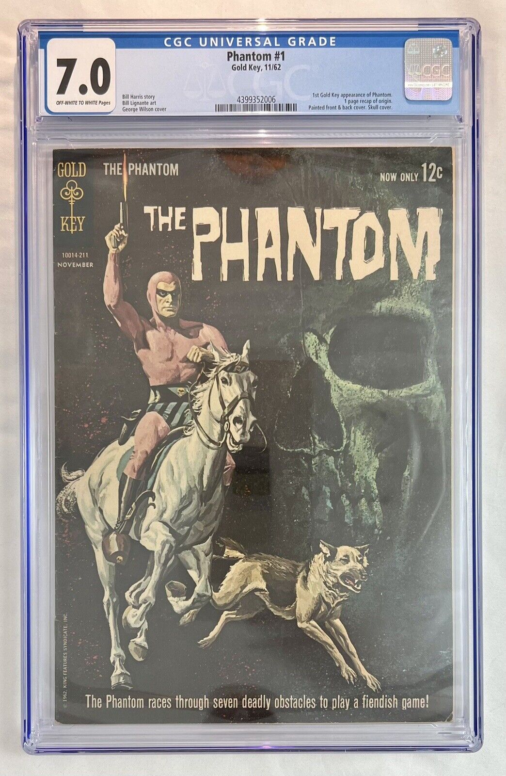 Gold Key Comics The Phantom #1 1962 CGC 7.0 4399352006 Wilson Painted Cover