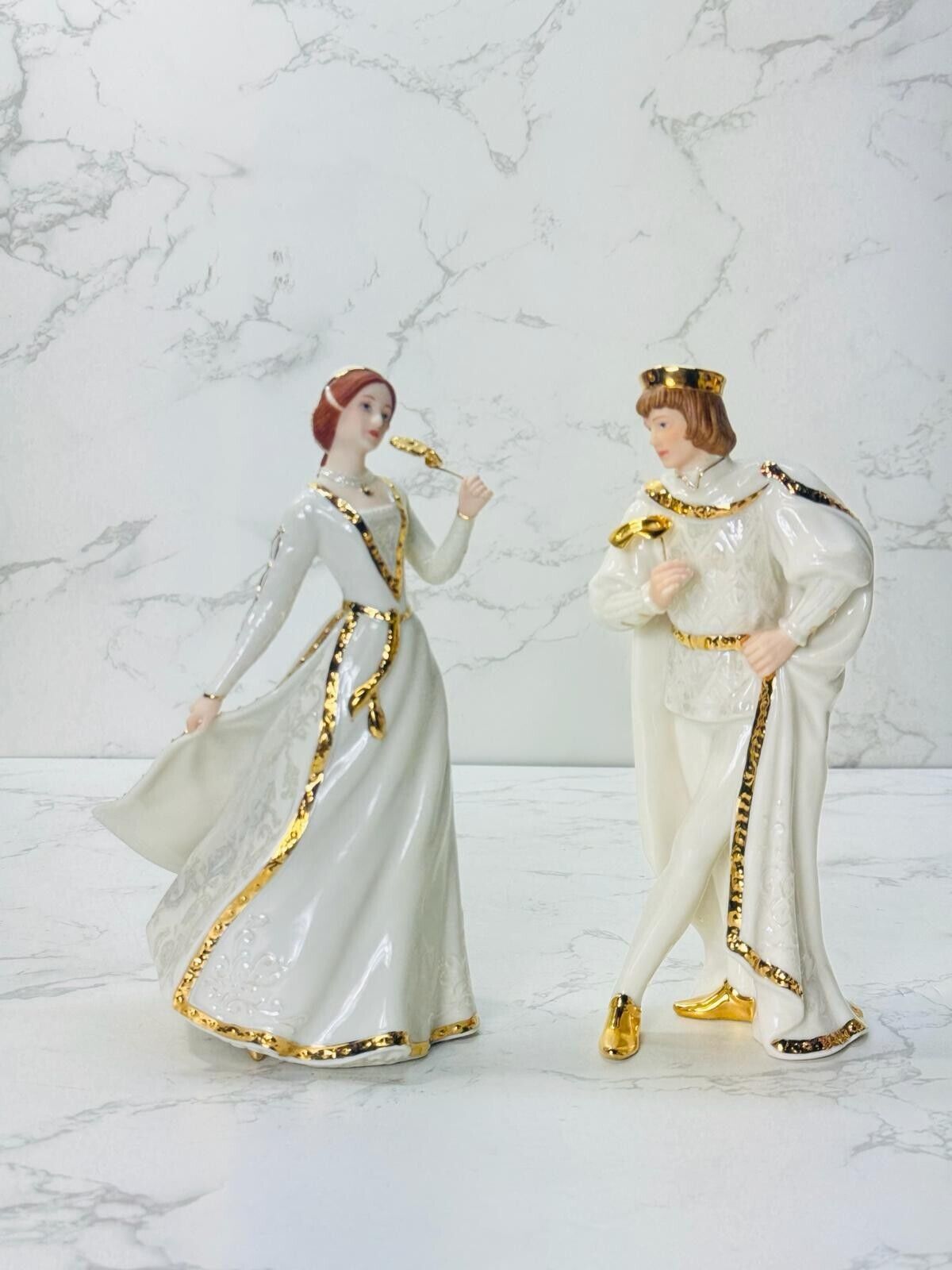 Lenox 1996 Ivory Classic Romeo & Juliet Limited Edition Porcelain Figurines