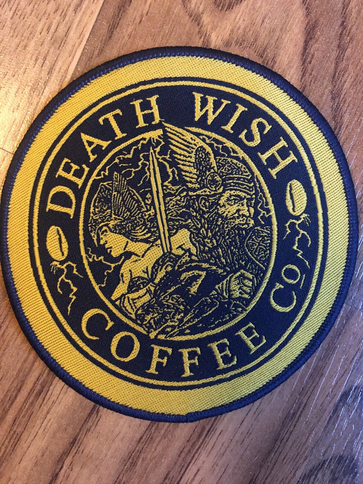 NEW DEATH WISH COFFEE OFFICIAL CLOTH PATCH THOR VALKYRIE VIKING VALHALLA  3.5\