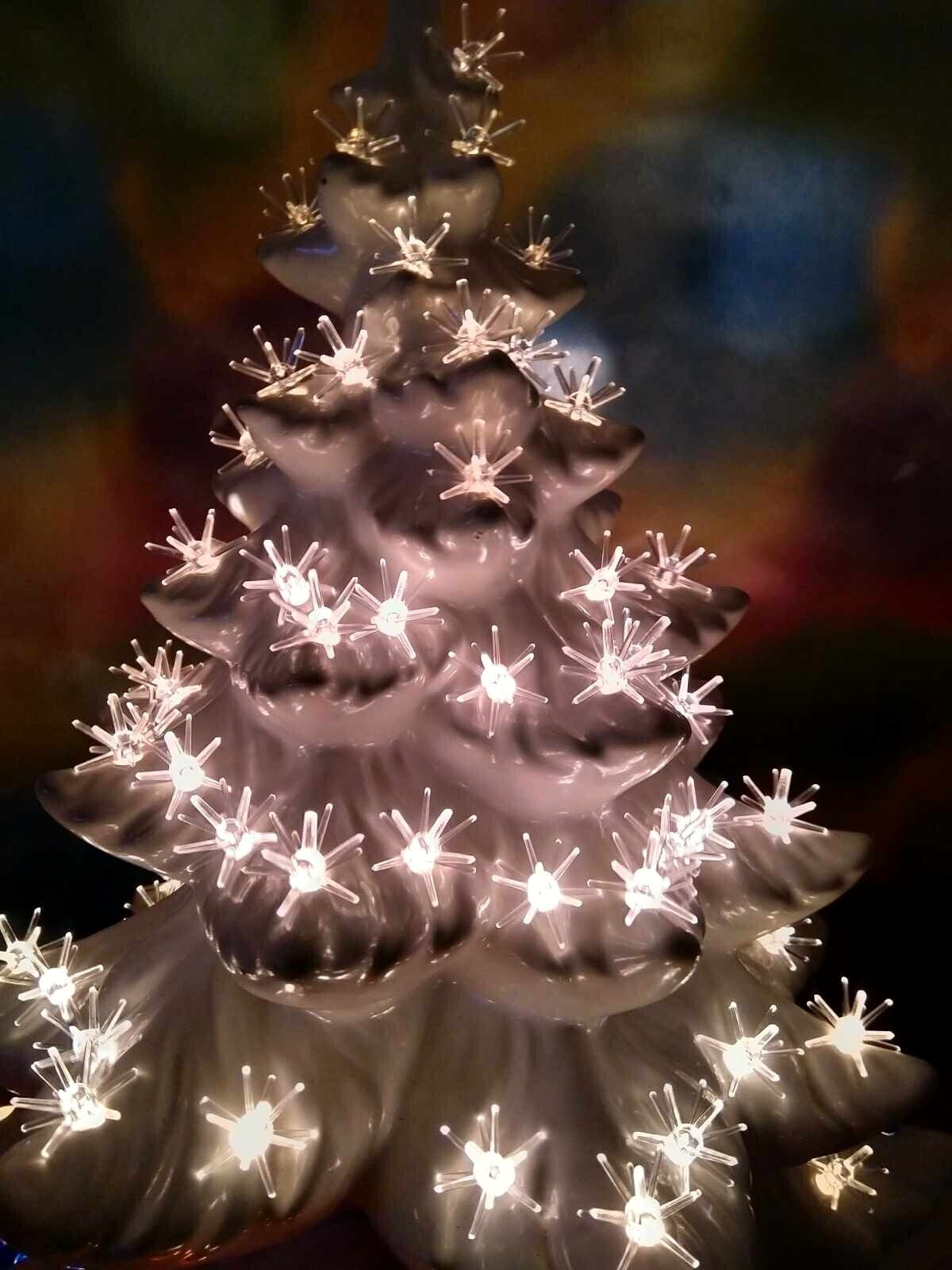 25 Clear Sputnik Bulbs for Ceramic Christmas Tree Lights *NEW*