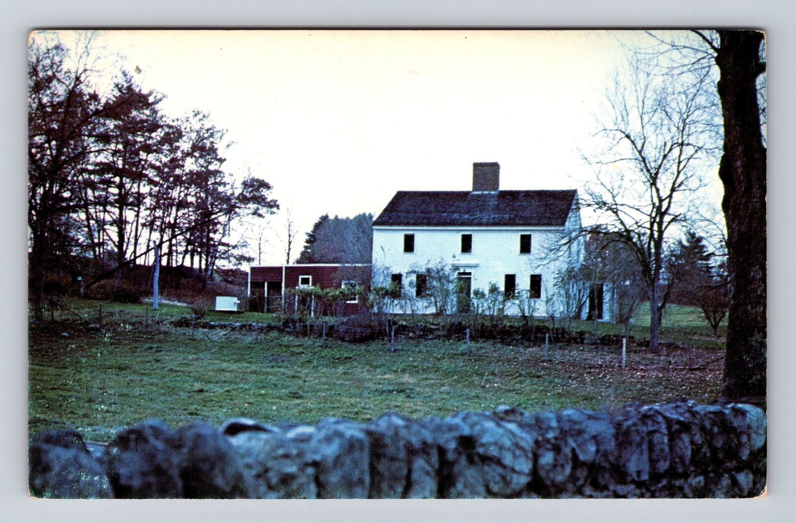 Haverhill MA-Massachusetts, Birthplace Of Greenleaf Whittier, Vintage Postcard
