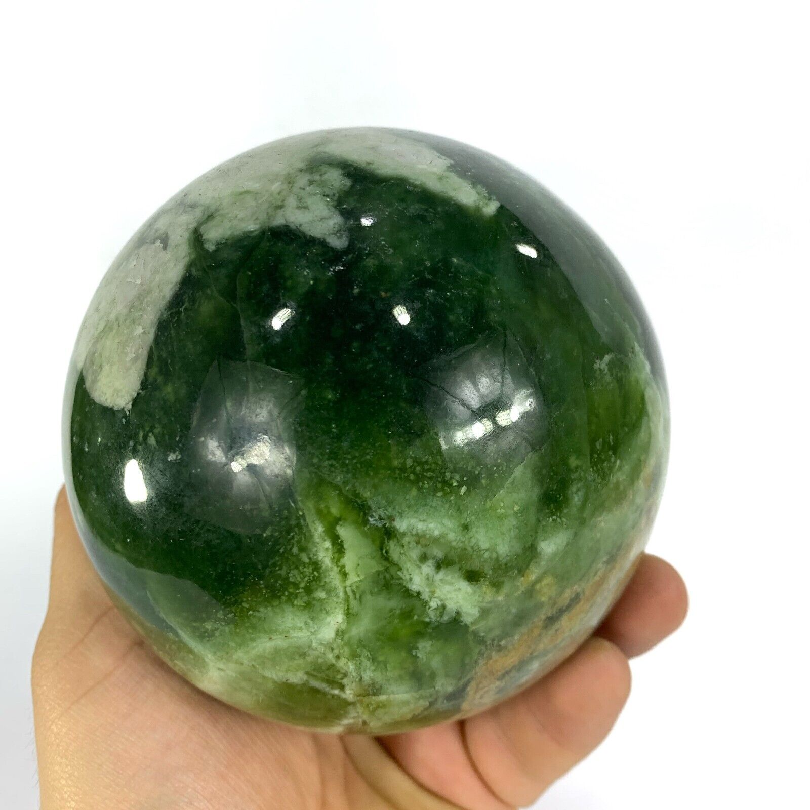 1875 Great Quality Green Color Jade Ball,Sphere,Jade Sphere,Green Jade Ball
