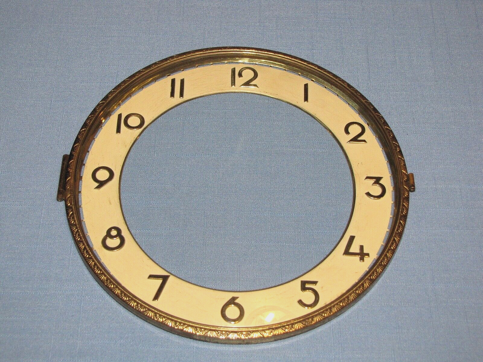 Vintage German Mantle Clock Dial and Bezel
