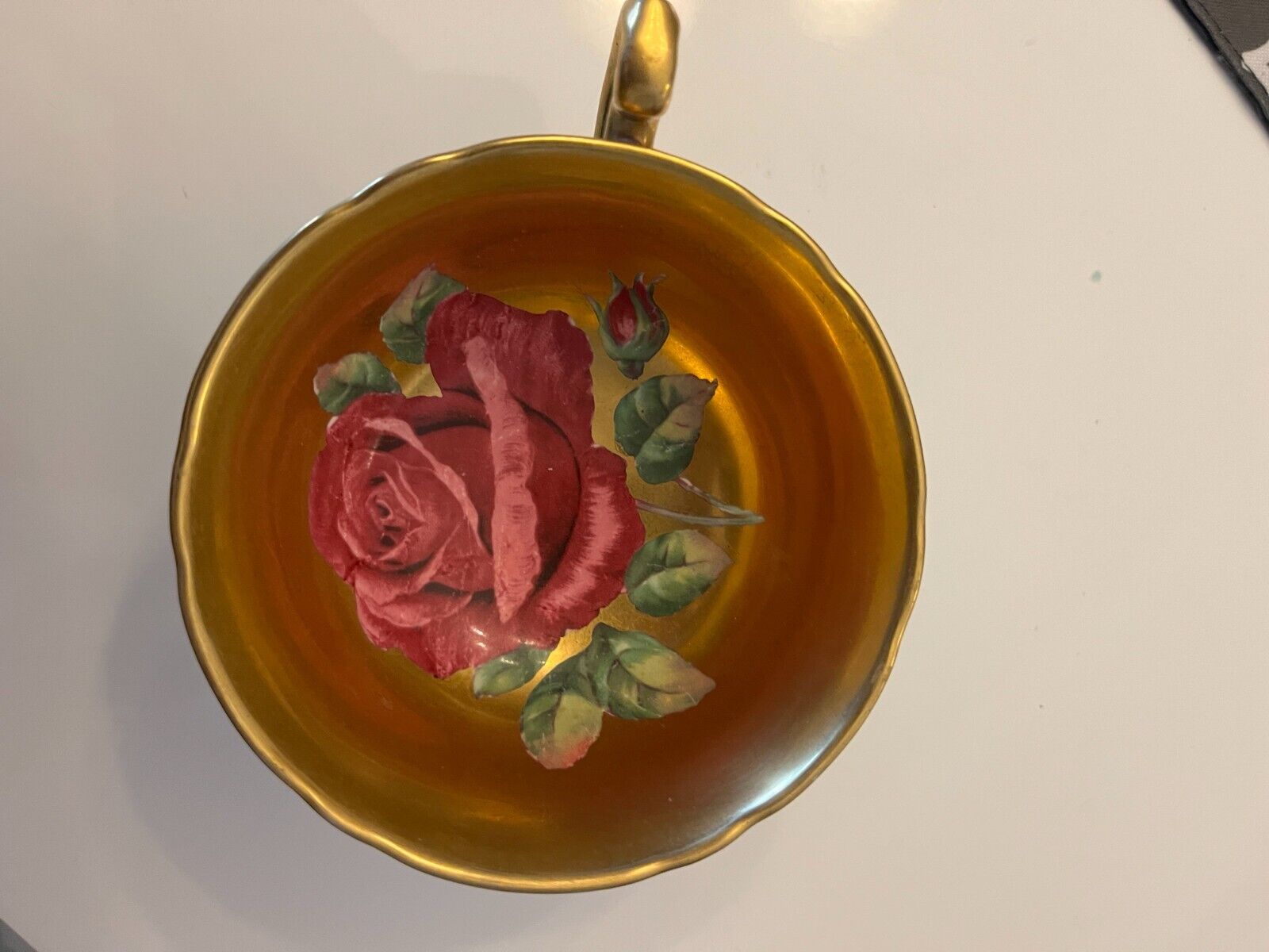 Paragon By appointment Vintage antique tea cup and saucer rose motif