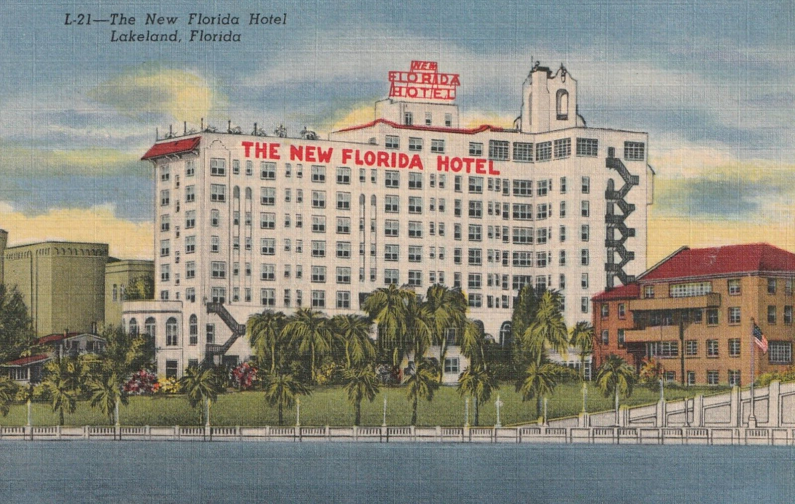 Vintage Postcard The New Florida Hotel Lakeland, Florida