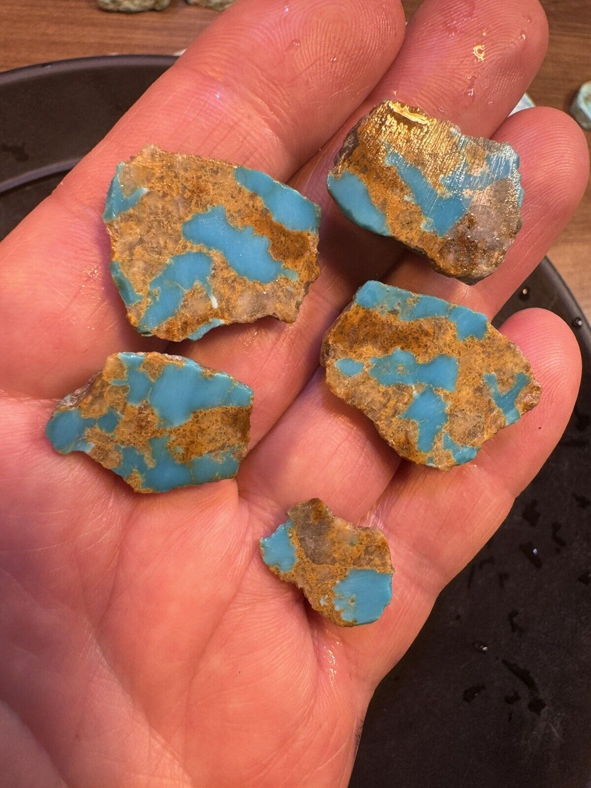 Turquoise Mountain High Formation Turquoise.  37 g slabs Get What You See
