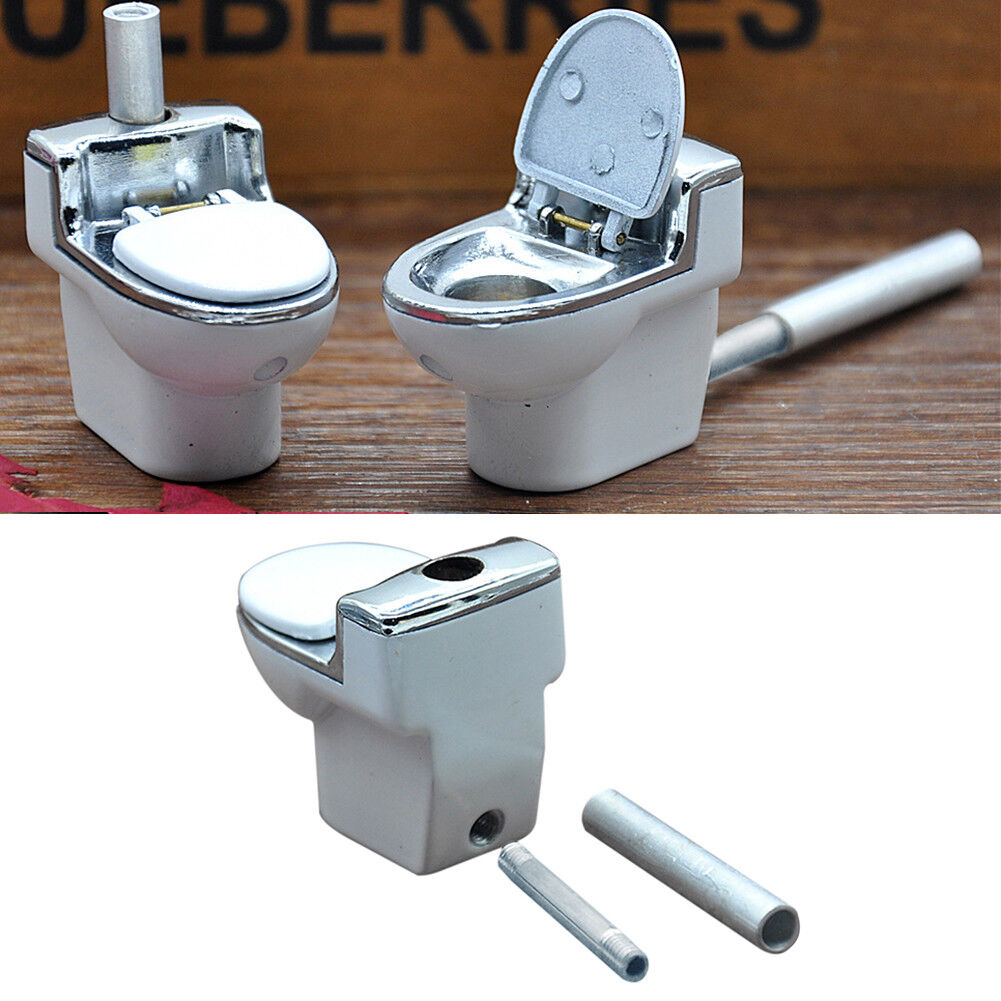 Cool Toilet Smoking Pipe Bowl Durable Smoke Cigarette Tobacco Cigar Collect MT