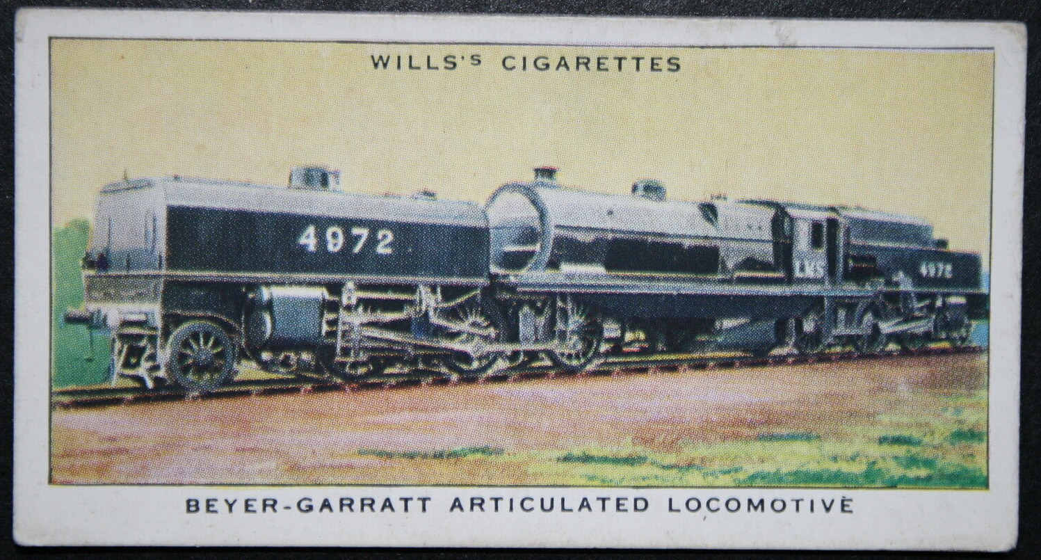 LMS  Beyer-Garratt  Articulated Locomotive  Vintage 1938 Illustrated Card  DD09M