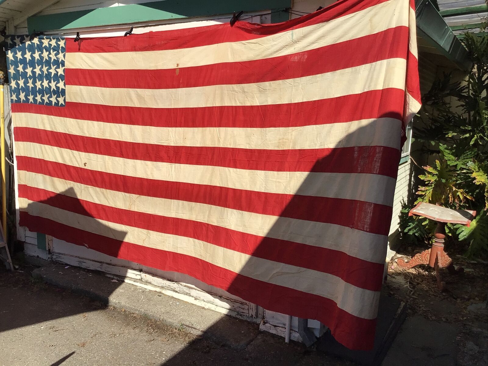 Vintage 35 Star American Flag 68“ X 156” With Blood Stripe