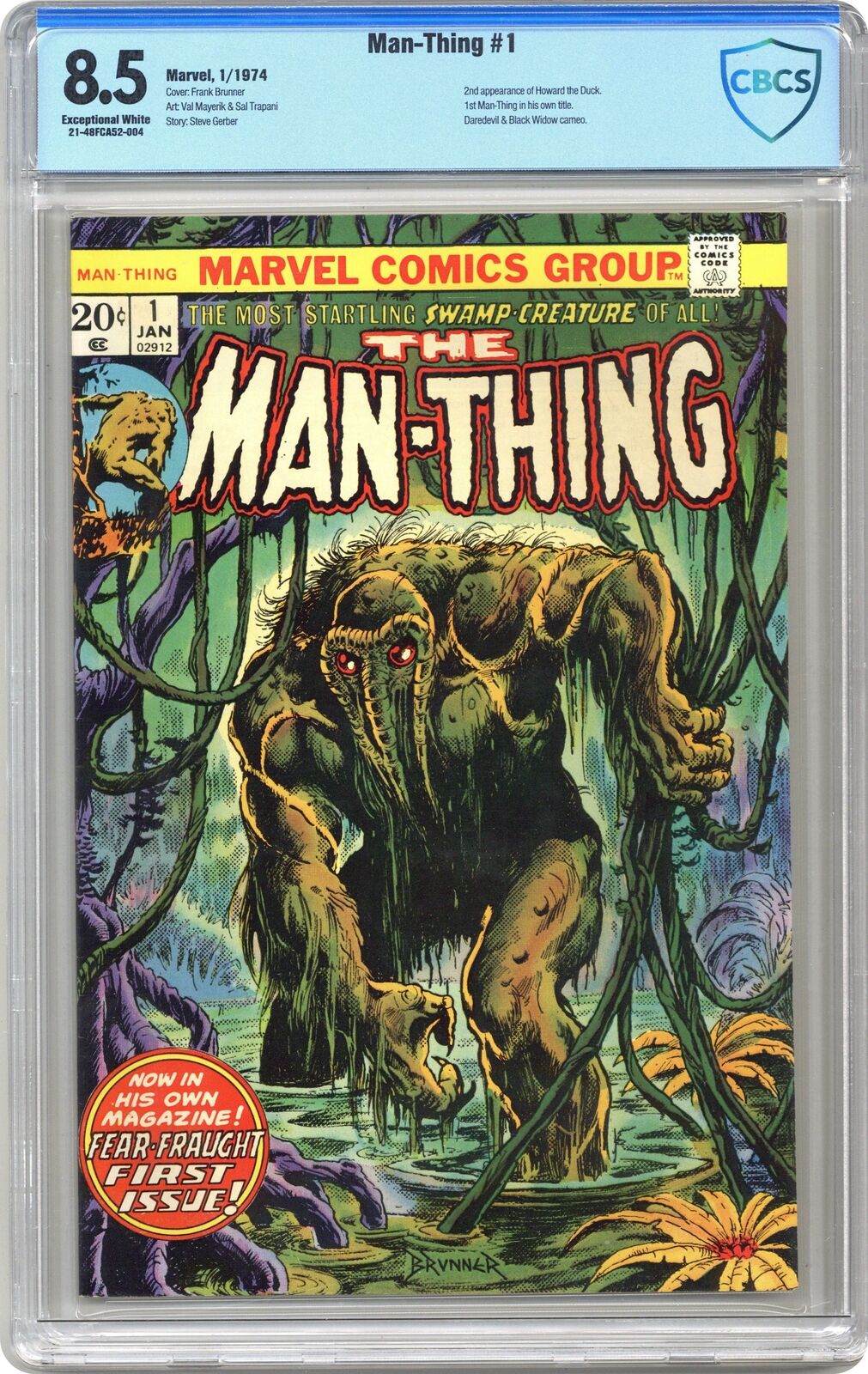 Man-Thing #1 CBCS 8.5 1974 21-48FCA52-004