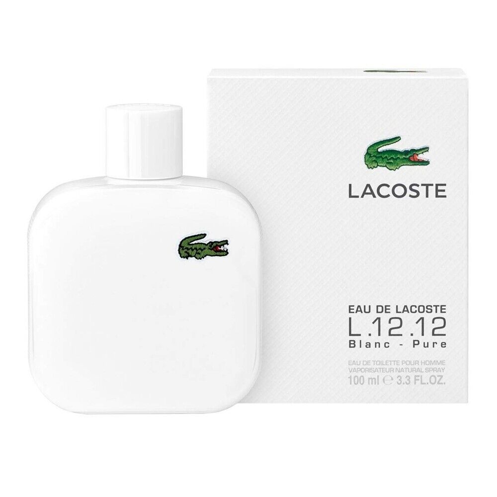 New Men's Perfume Eau De Lacoste Blanc_Pure L.12.12 3.3oz/100ml  Cologne for Men