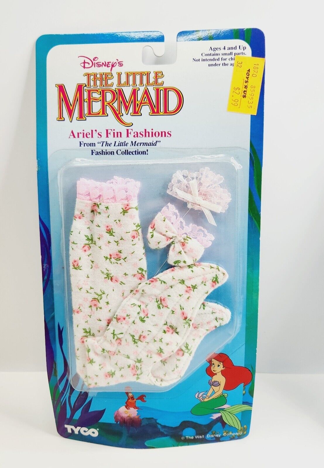 Tyco Disney\'s The Little Mermaid Ariel\'s Fin Fashions 18705 SEALED RARE ROSES Pj