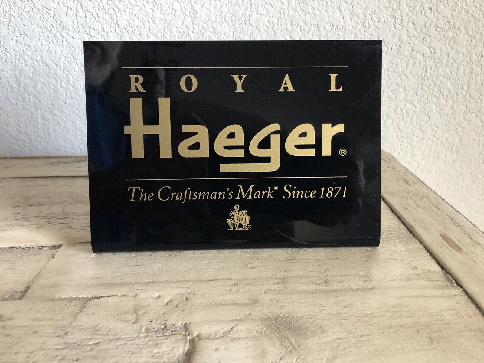 Royal Haeger Pottery Display Sign - 7”x5”