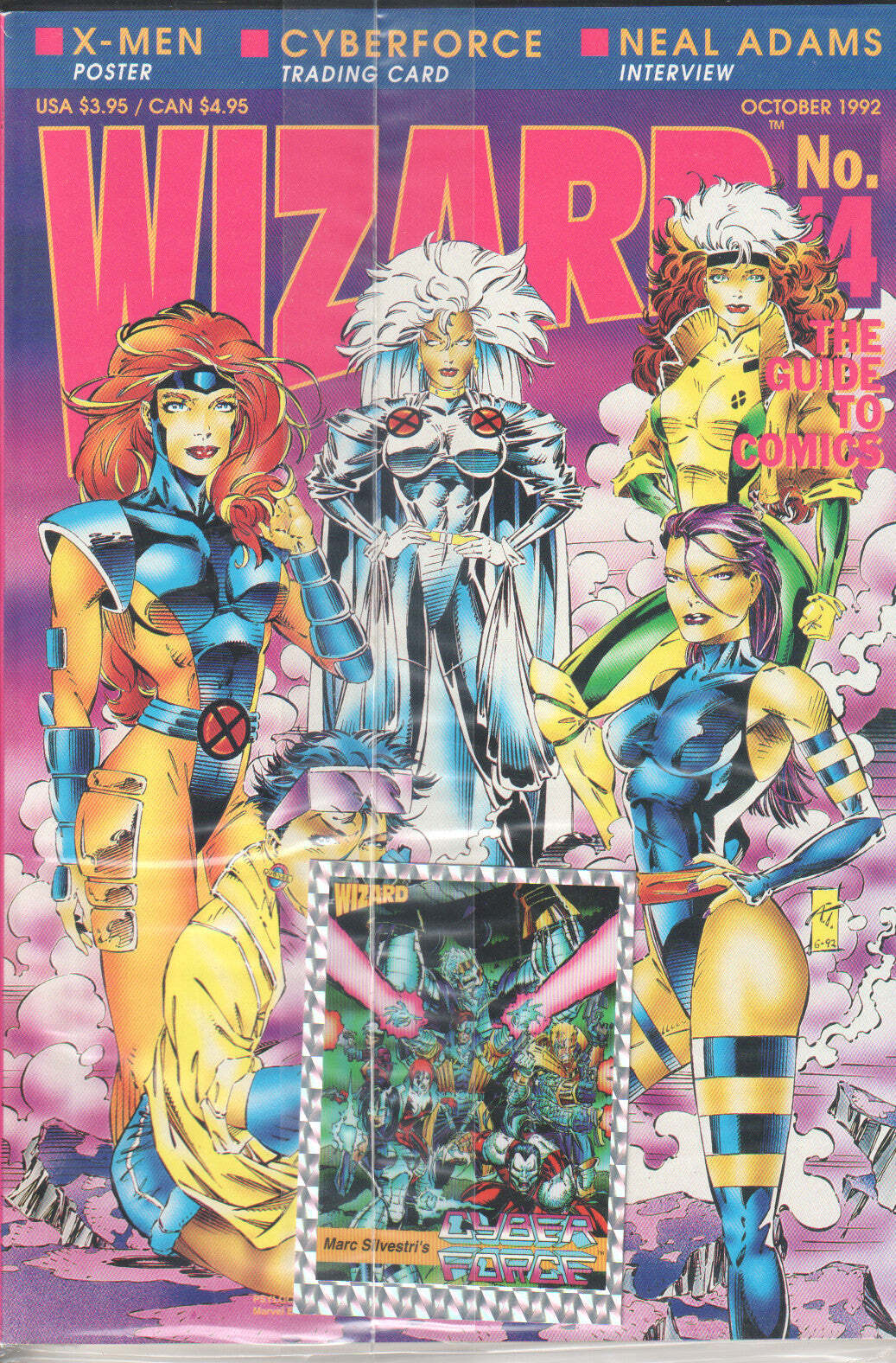 Wizard Magazine #14 October 1992 Sealed with Card