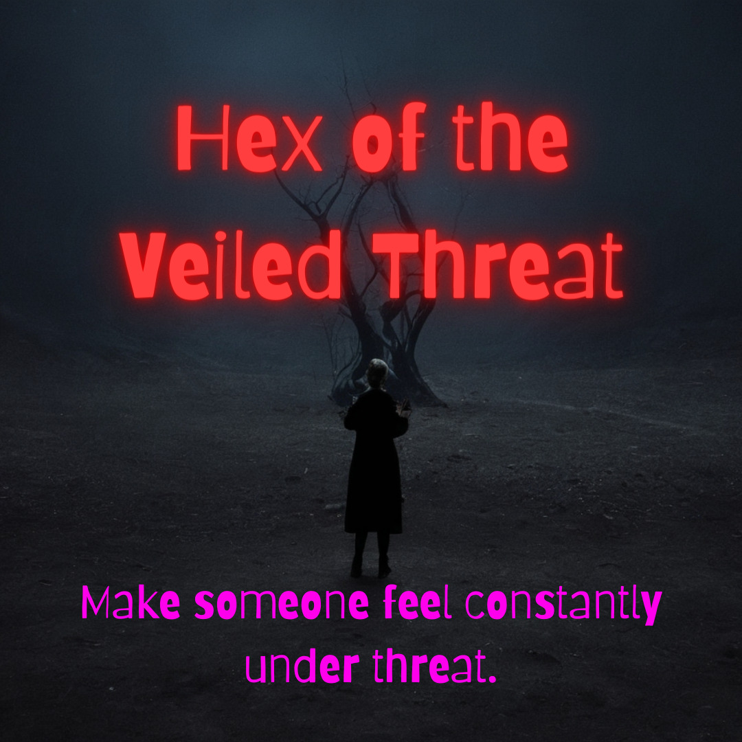Hex of the Veiled Threat - Powerful Black Magic Hex to Instill Fear
