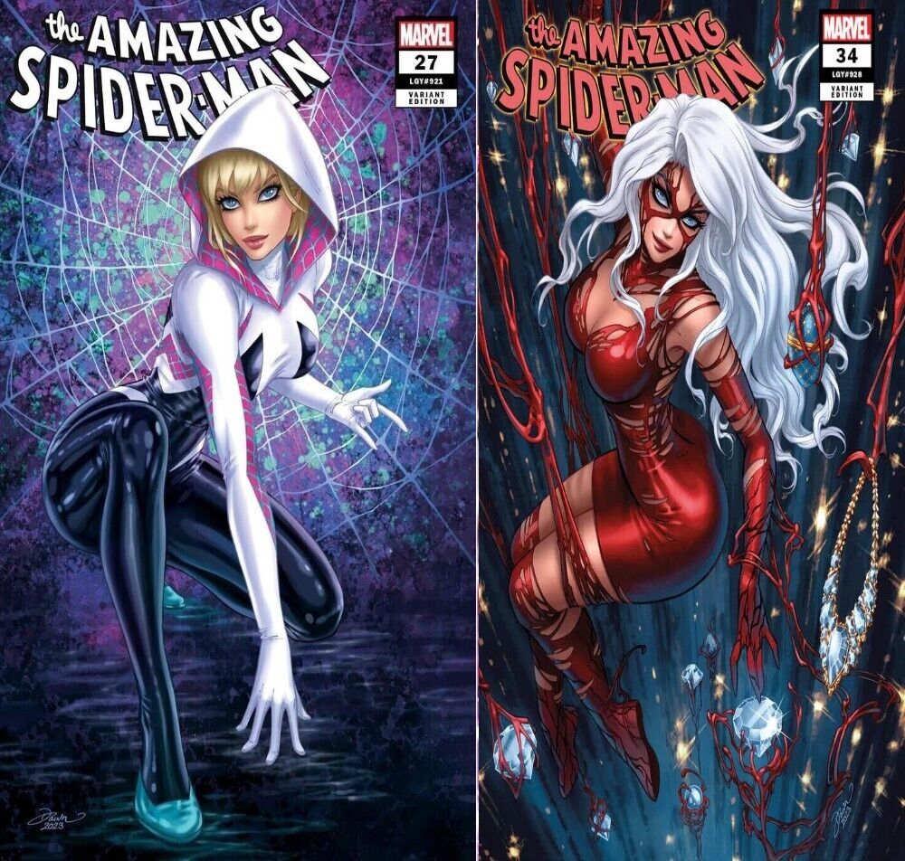 The Amazing Spider-Man #27 & #34 Dawn McTeigue Trade Cover (A) Set Marvel Comics