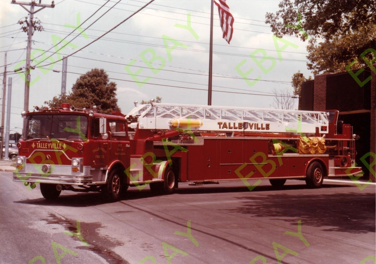 TALLEYVILLE, DE Fire Apparatus - 5x7 PHOTO: TRUCK-25 19?? MACK CF / LTI