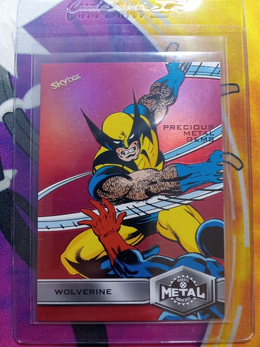2021 UD Marvel X-Men Metal Universe Wolverine RED PMG /100 