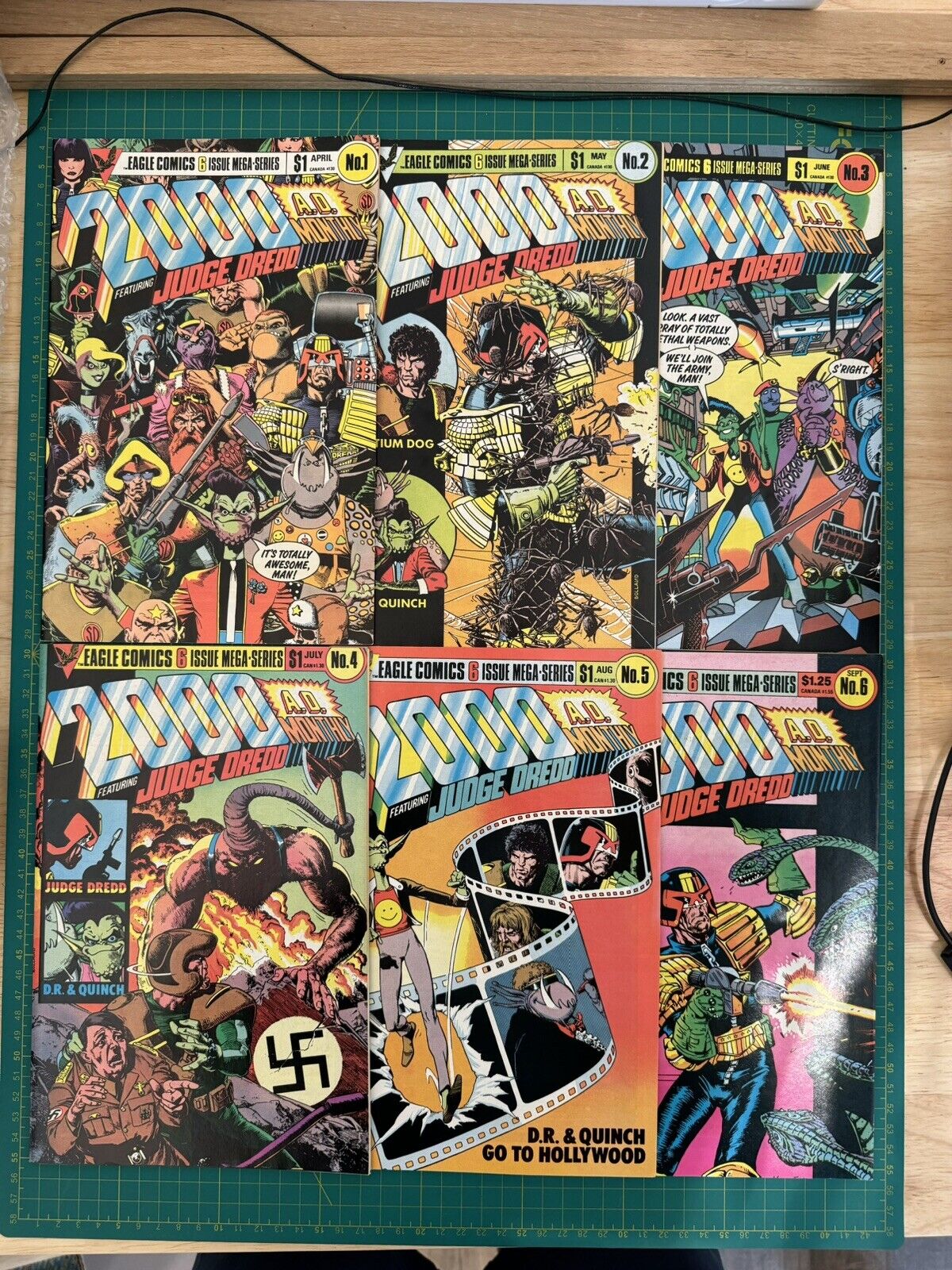 2000 A.D. Monthly ft. Judge Dredd Complete Run (Eagle Comics, 1985) 1 2 3 4 5 6