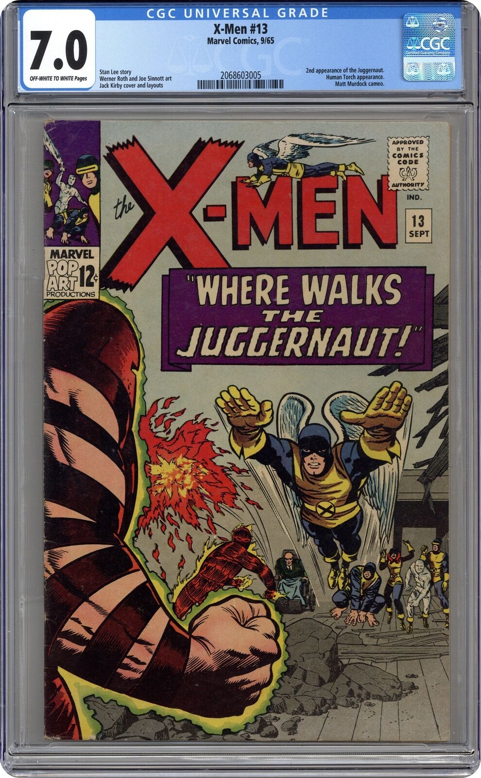 Uncanny X-Men #13 CGC 7.0 1965 2068603005