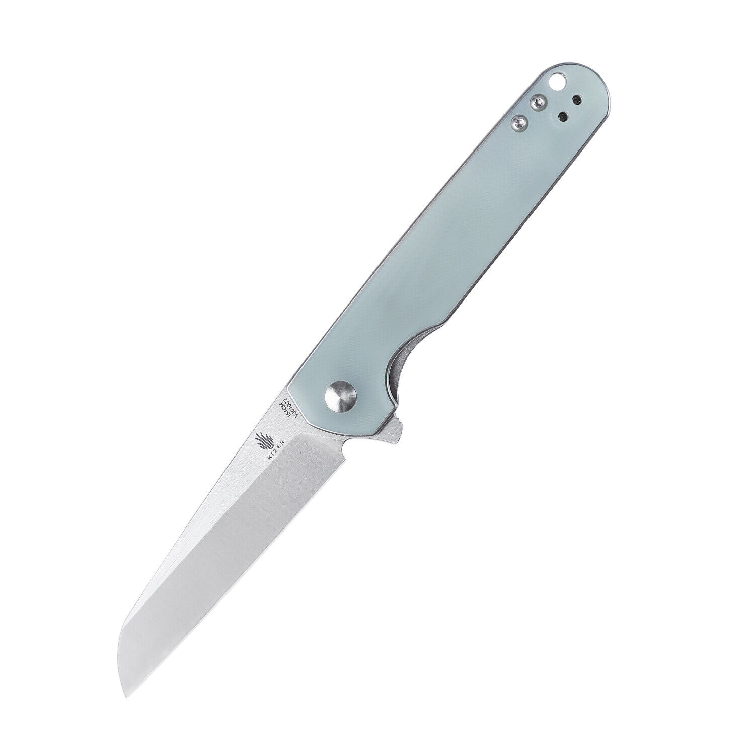 Kizer LP Folding Knife Transparent G10 Handle 154CM Plain Edge V3610C2