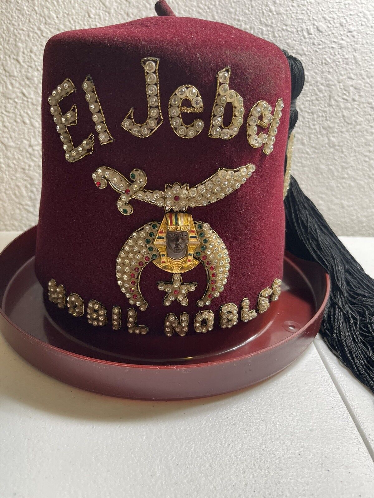 Vintage El Jebel Mobill Nobels Freemason Shriner Hat