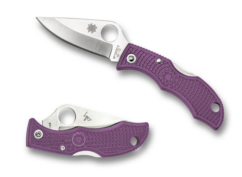Spyderco Knives Ladybug 3 Lockback Purple FRN VG-10 Stainless LPRP3 Pocket Knife