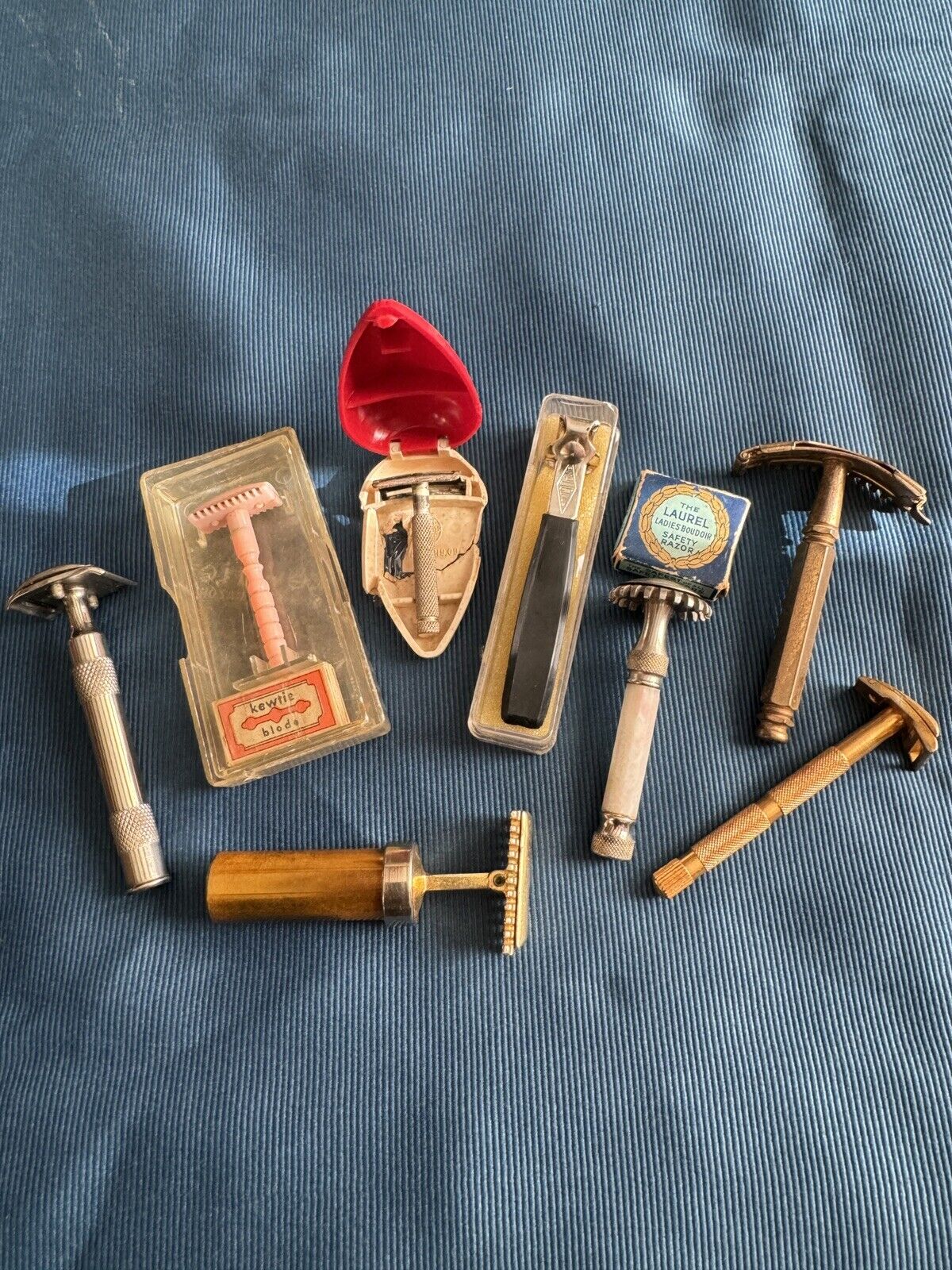 Lot of 8 Vintage Womens Safety Razors
