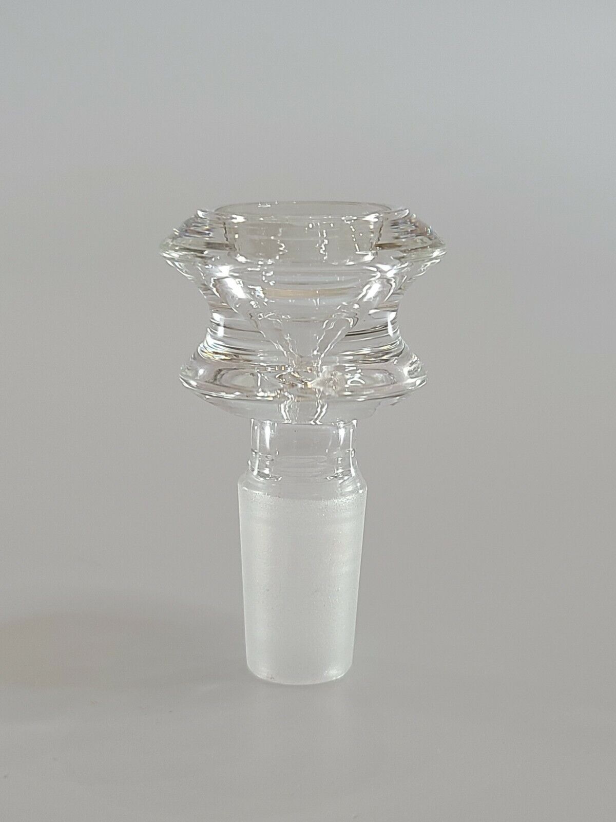 14MM Layered Clear Bowl Quality Glass Water Pipe Hookah Slide Replacement 