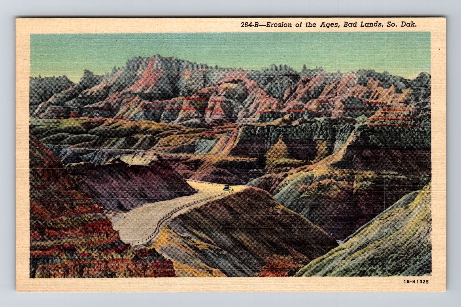 Badlands SD-South Dakota, Erosion of the Ages, Badlands, Vintage Postcard