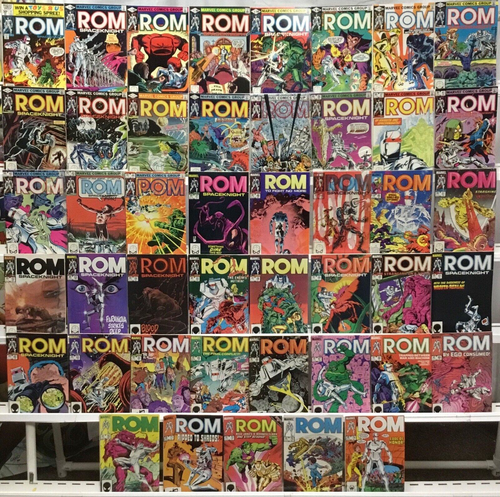 Marvel Comics ROM 1st Series Comic Book Lot of 45 Issues 1980
