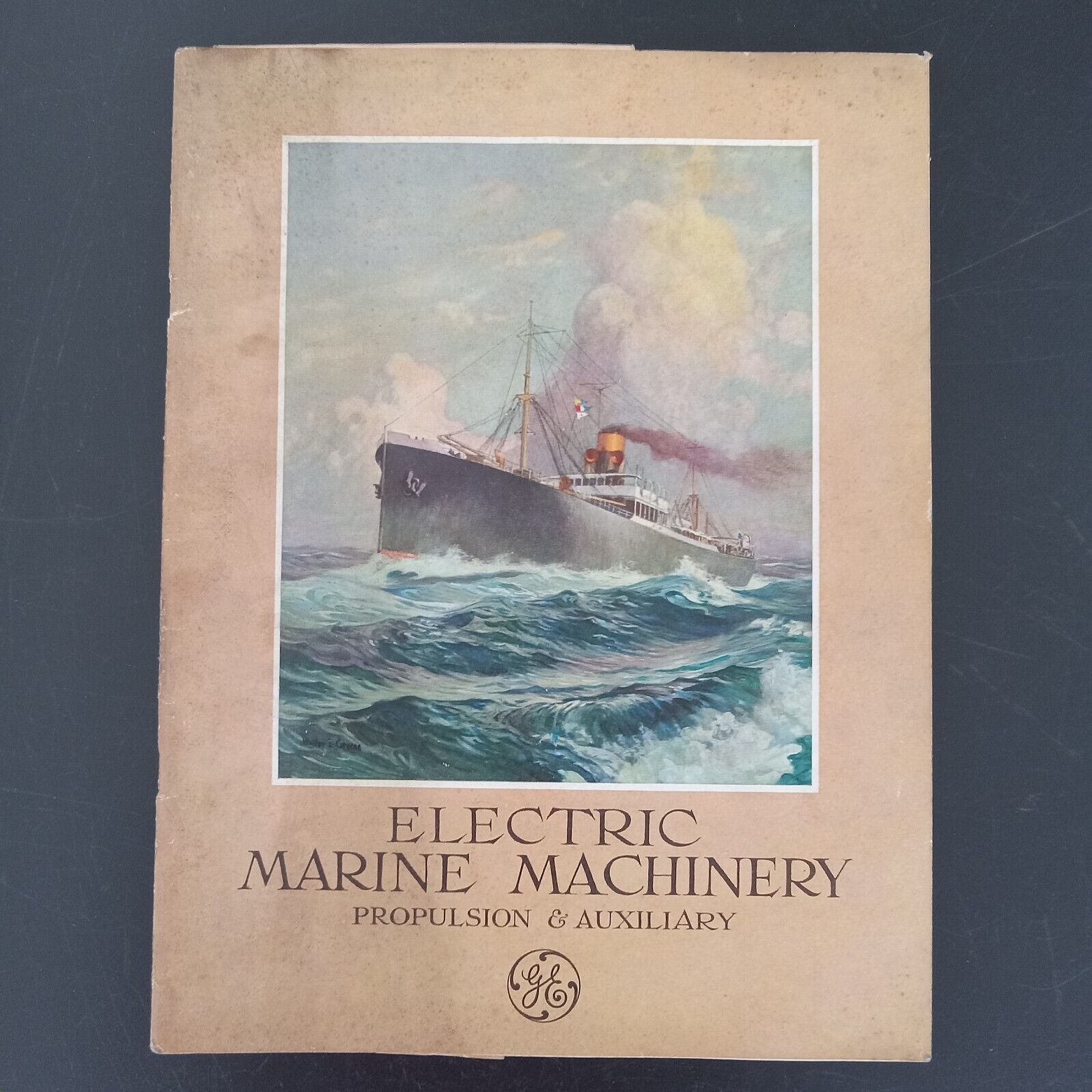 USS LANGLEY CALIFORNIA SS ECLIPSE Electric Marine Machinery GE Brochure 1923