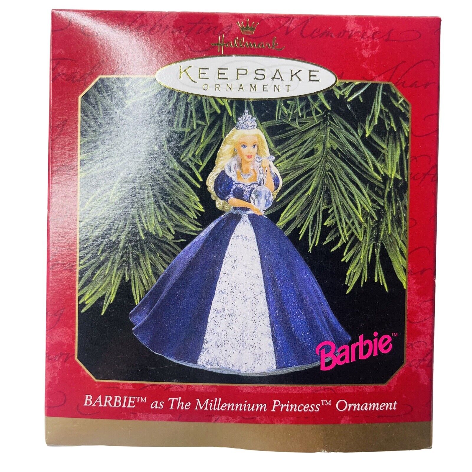Barbie Hallmark Keepsake Ornament 1999 Doll as the Millennium Princess Ornament
