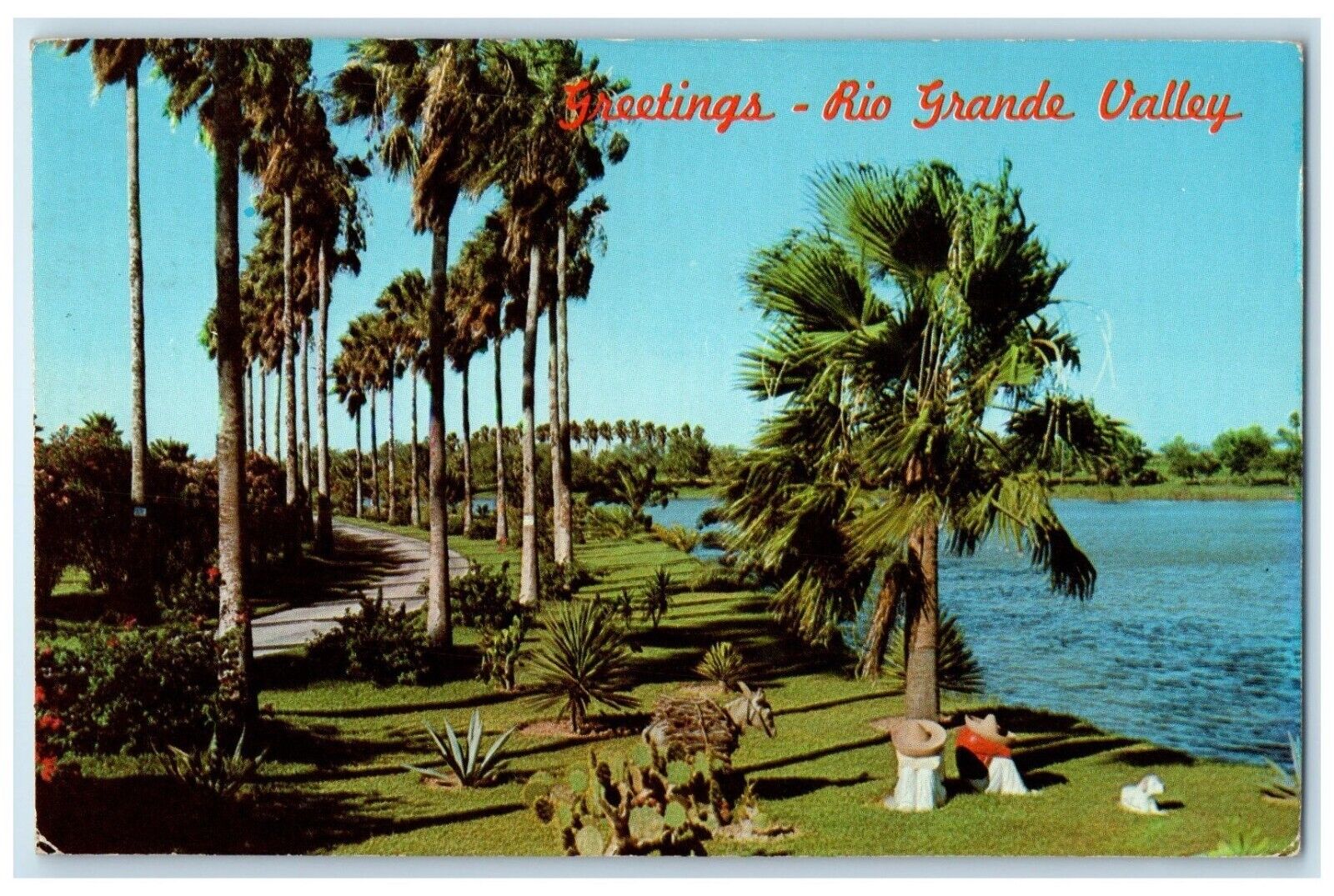 c1972 Greetings Aerial Trip Rio Grande Valley South Texas TX Vintage Postcard