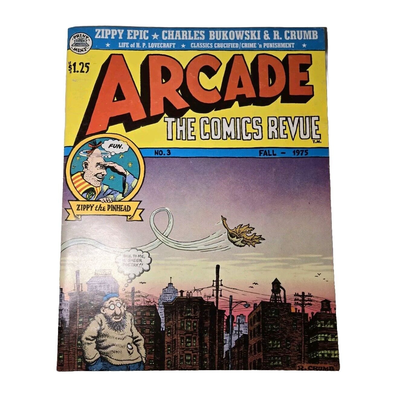 Arcade The Comics Revue #3  1975 R Crumb Gilbert Shelton high grade 