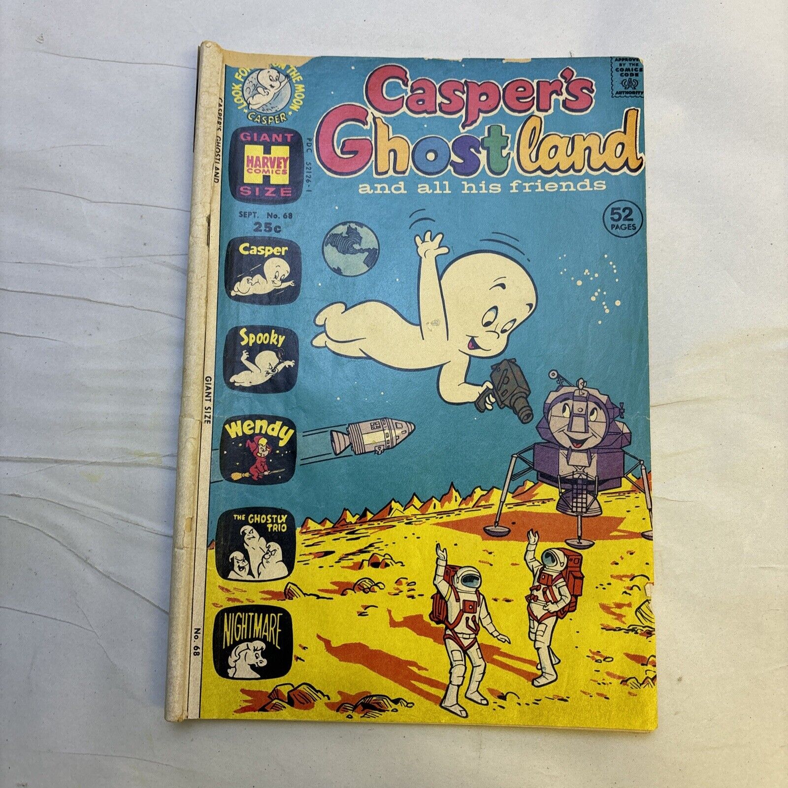 Casper’s Ghostland And All His Friends No 68 Harvey Comics September 1972