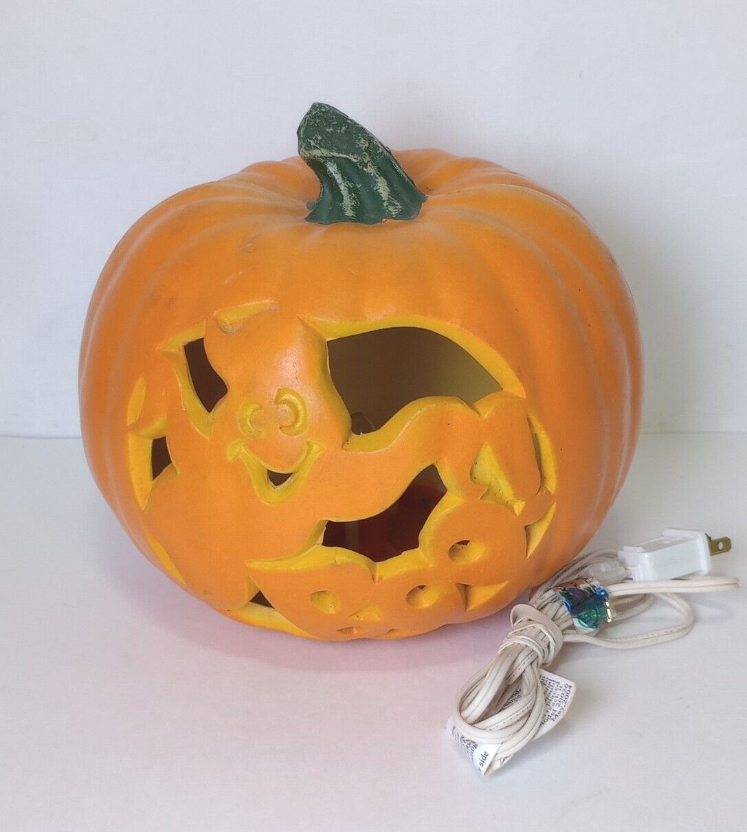 Vintage Gemmy Halloween Light Foam Blow Mold Pumpkin Jack O Lantern 8\