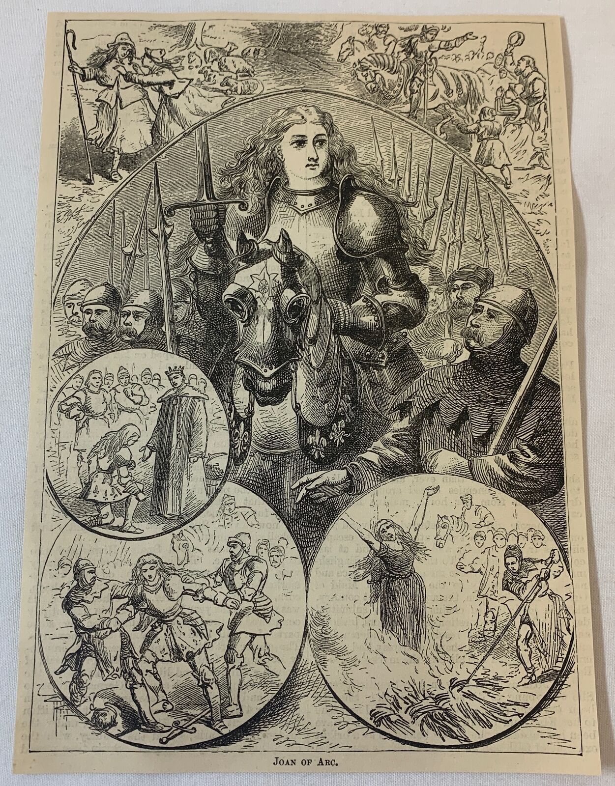 1879 magazine engraving ~ JOAN OF ARC