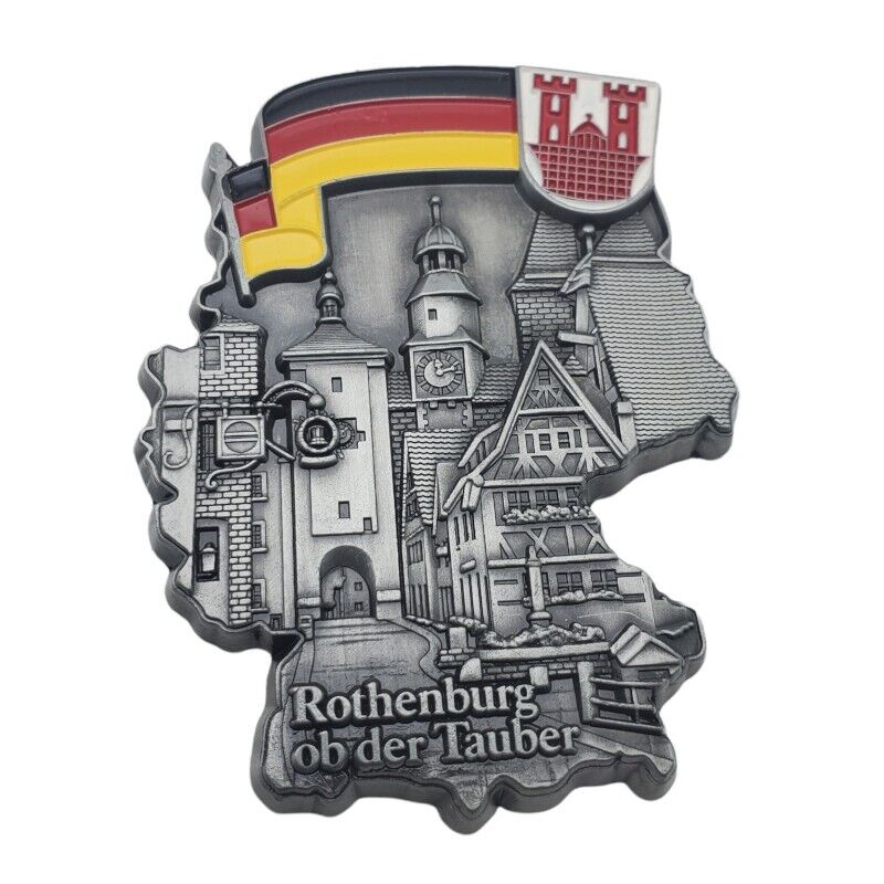 Rothenburg ob der Tauber Germany Flag Metal Fridge Magnet Travel Souvenir Gifts