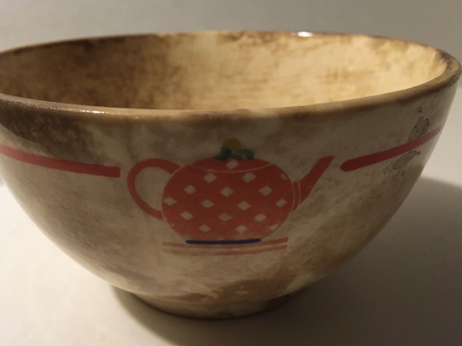 Rare Vintage Hostess Ware By Pottery Guild Bowl Dish 1940s Teapot Design