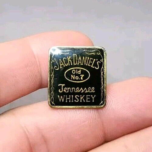 Vintage Jack Daniels Old No. 7 Whiskey Enamel Hat Pin Lapel Badge Pinback Tack