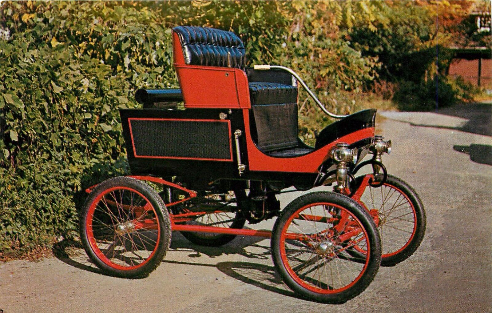 1901 Toledo Stea Stanhope Car Automobile Antique Frederick C Crawford Postcard