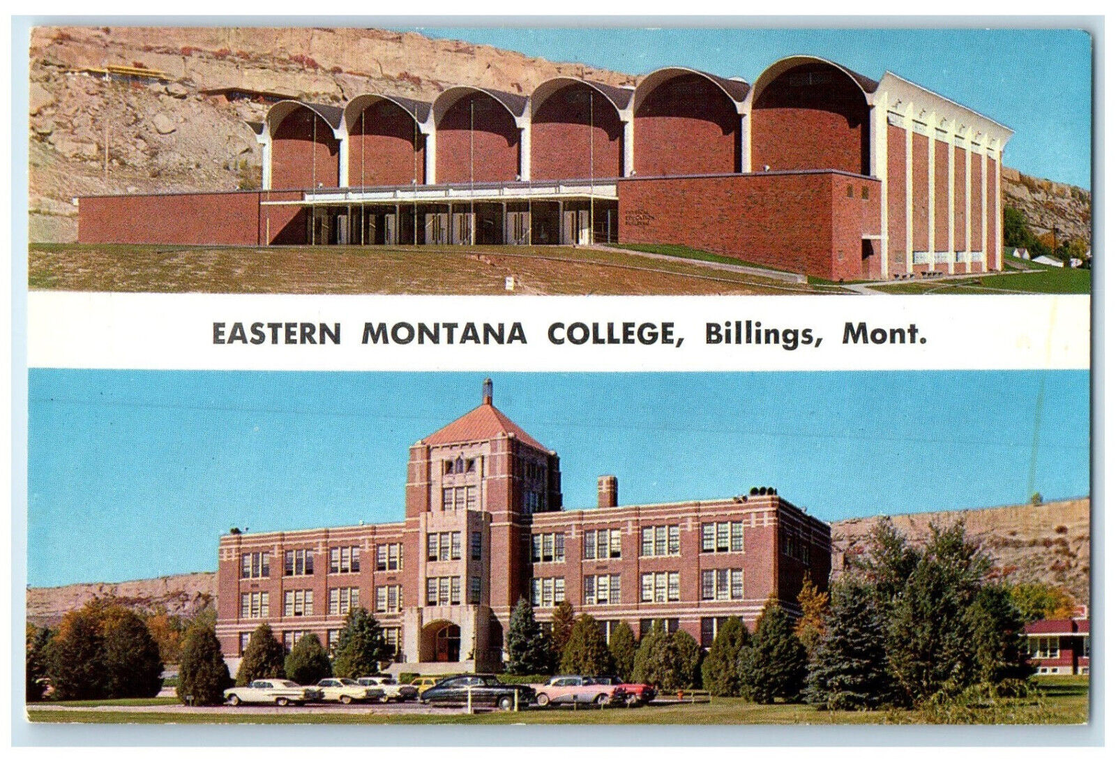 c1950\'s Eastern Montana College Billings Montana MT Multiview Vintage Postcard