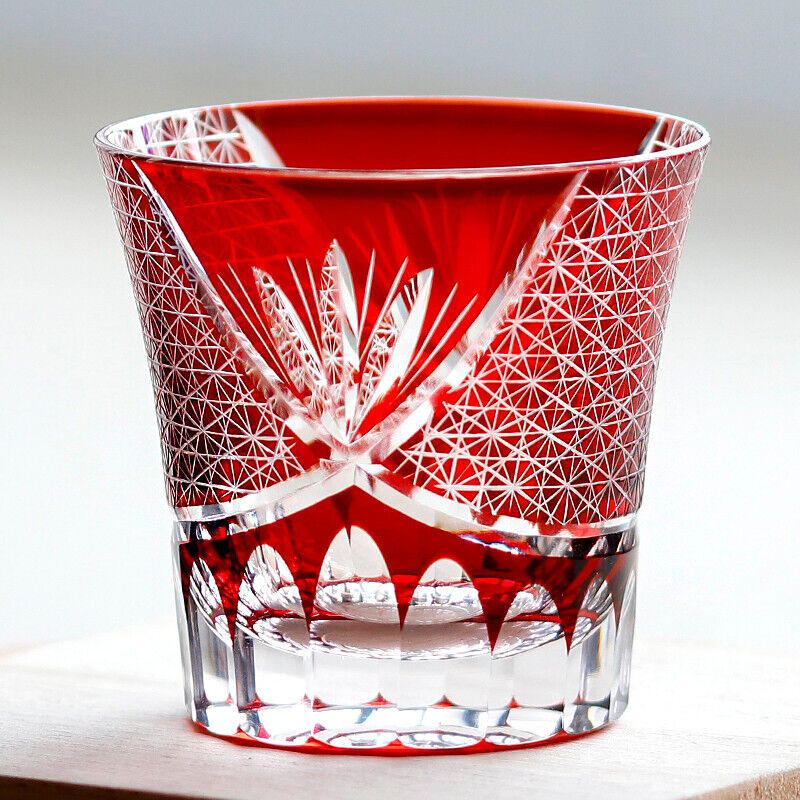 Juice Water Crystal Glasses Italian Bohemian Style Red Drinking Glass Cup 8oz
