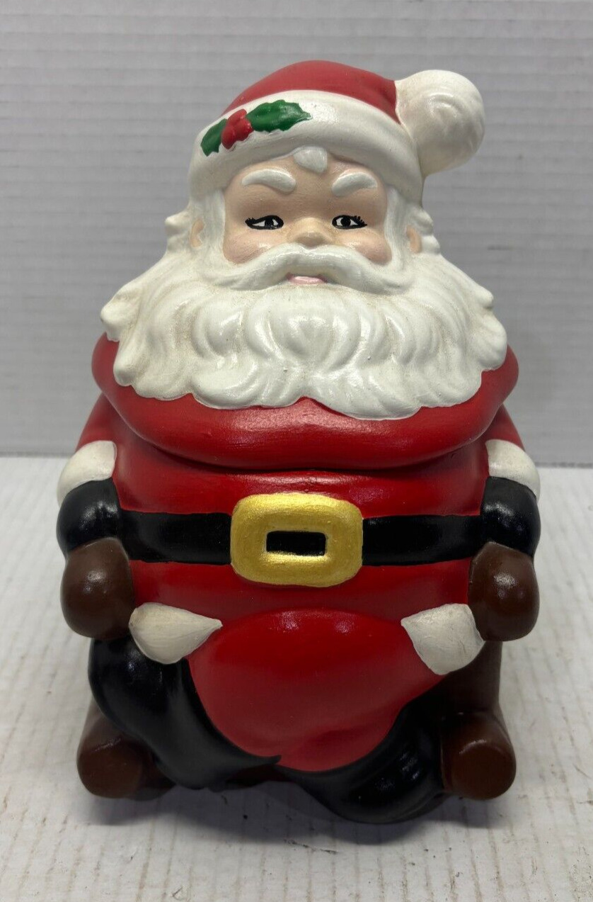 Vintage Santa Claus in Rocking Chair Cookie Jar . Ceramic 8