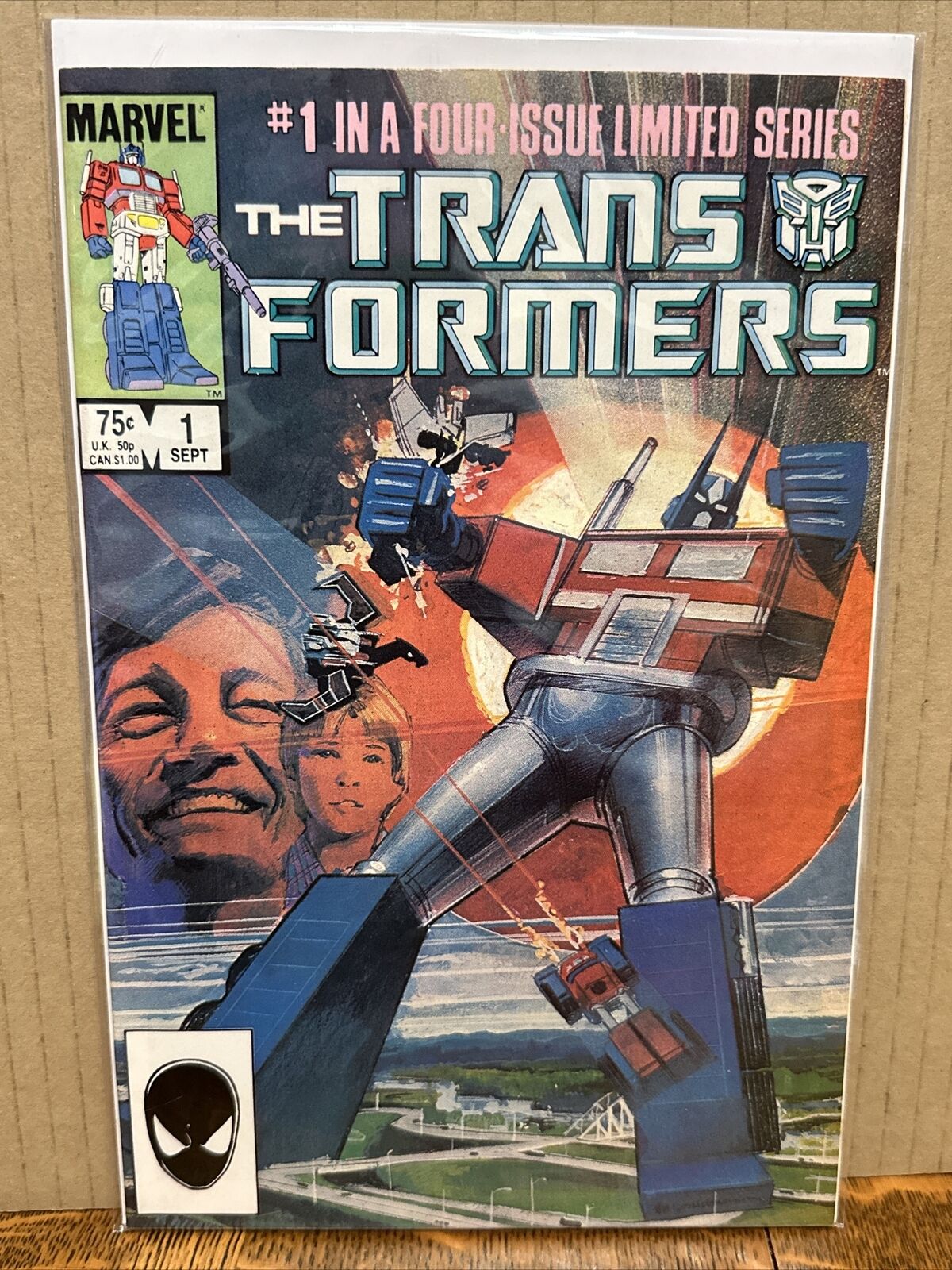 Transformers #1  1st First Print Marvel 1984 Sienkiewicz Cover - See Pics VF/NM