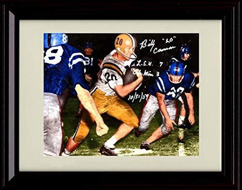 16x20 Gallery Frame Billy Cannon - On The Run - LSU Tigers - Autograph Replica