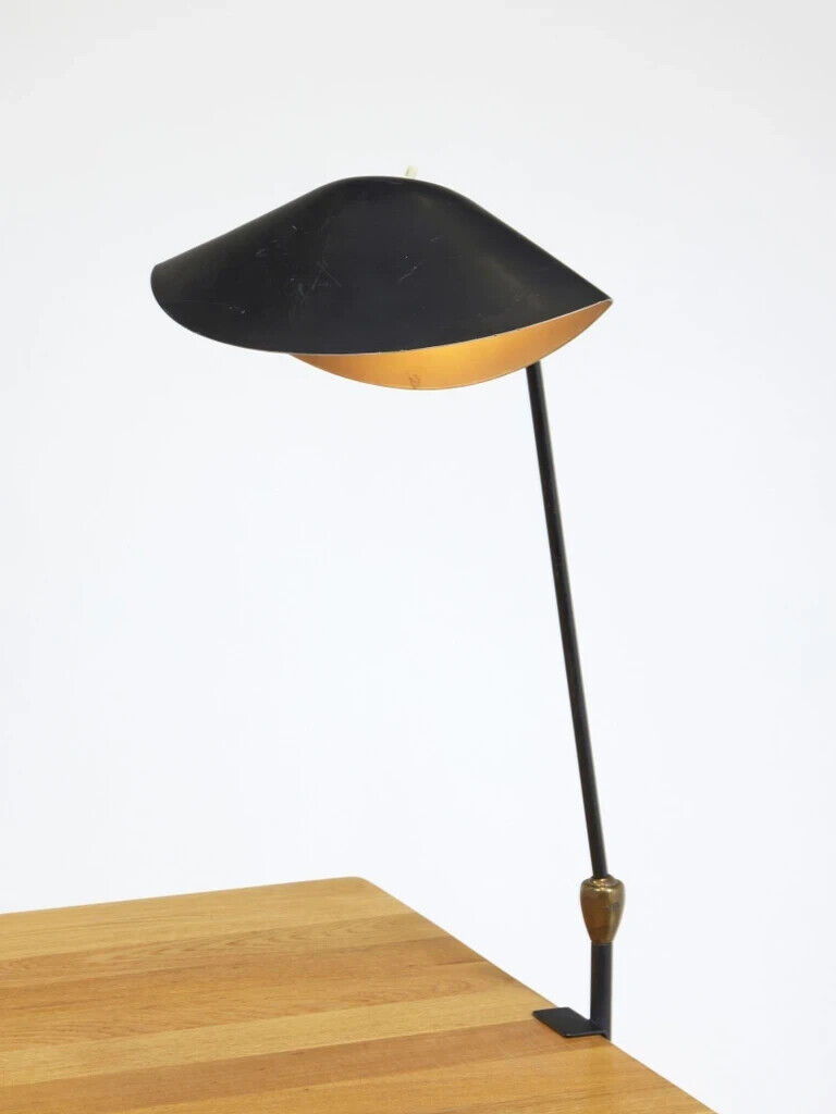 Serge Mouille (1922-1988) 'Agrafe' table lamp with two articulations
